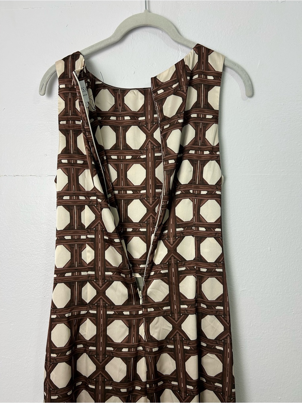 Misa Los Angeles Alodia Chocolate Brown Satin Midi Dress Size S - Picture 15 of 16